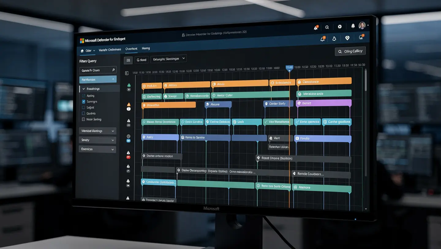 Microsoft Defender for Endpoint Plan 2 threat hunting and EDR dashboard