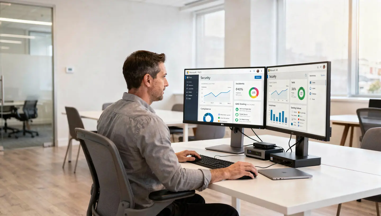 Microsoft 365 Business Premium security configuration for a Bay Area SMB